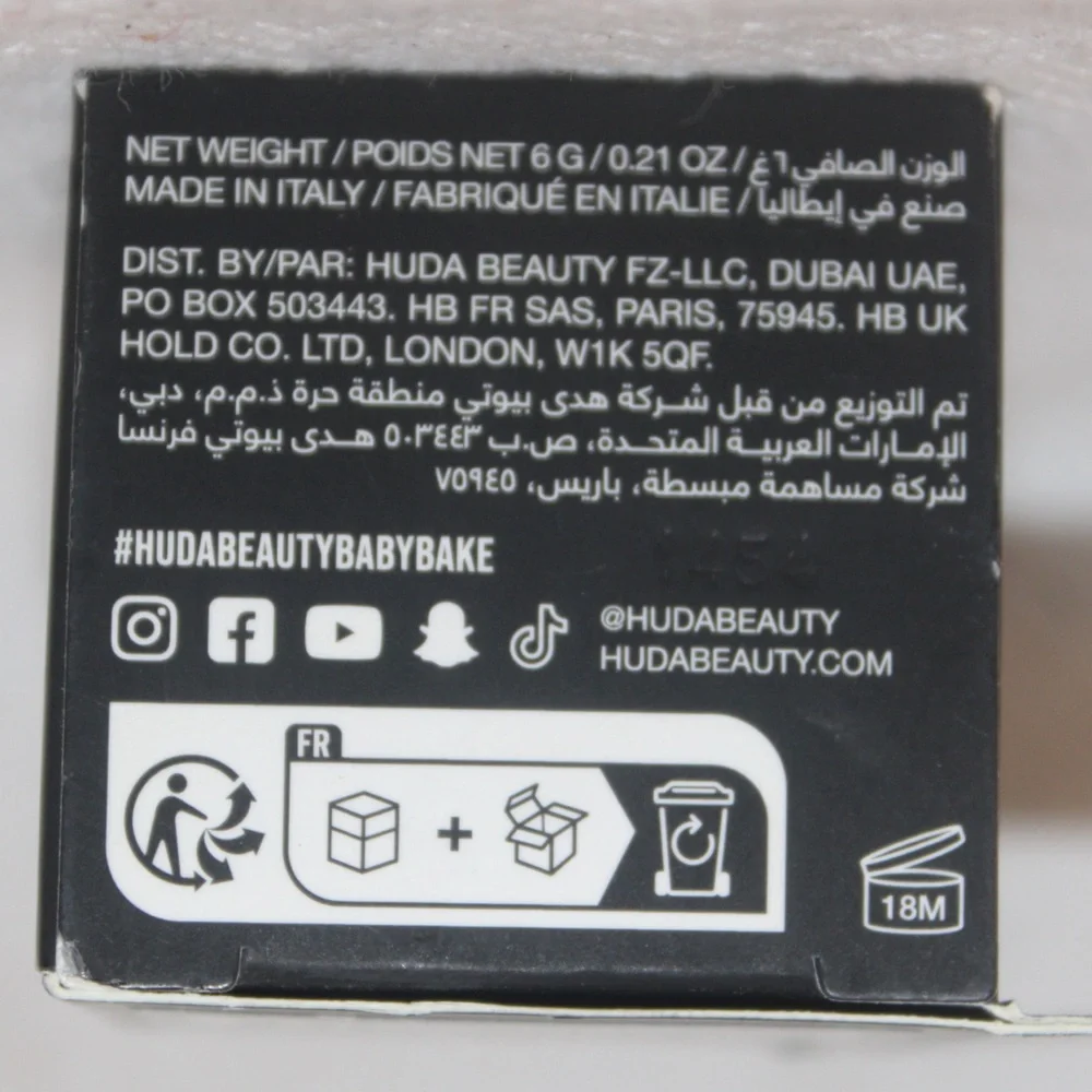 HUDA BEAUTY Baby Bake Loose Baking & Setting Powder Kunafa New in box 0.21 oz
